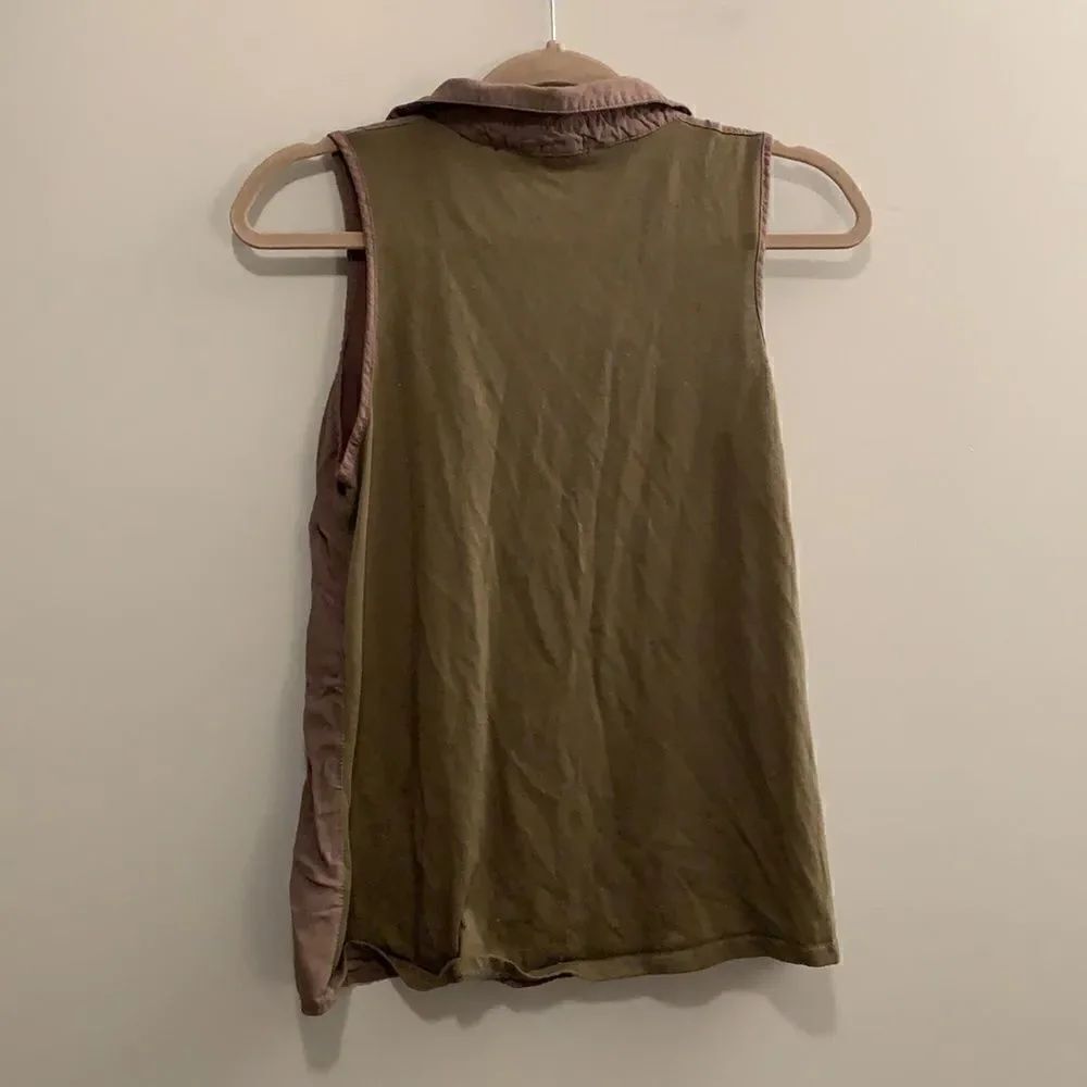 Army Green Collared Shirt - Picture 4 of 4